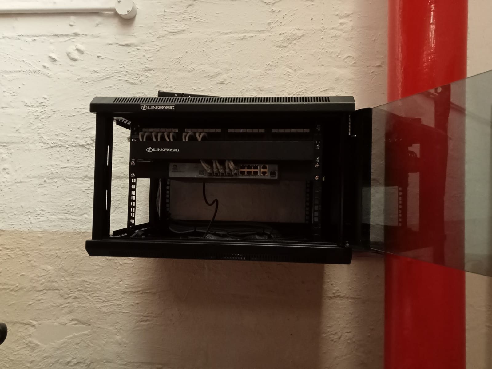 first fit cctv sub rack C&J (client) commercial