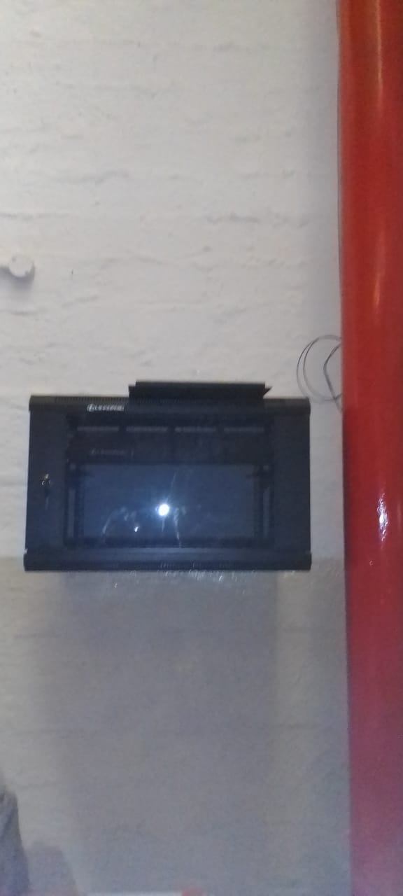 Commercial CCTV sub cabinet installed in an industrial cold-store environment